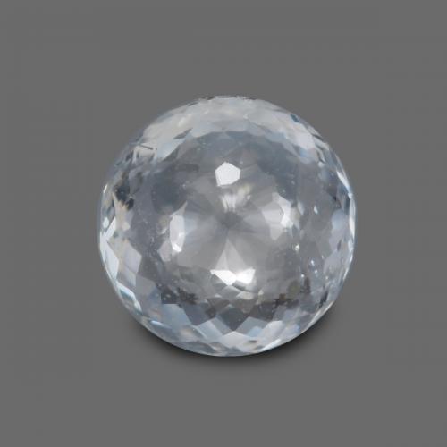 Bluish White Sapphire Gem - 0.8ct Round Mixed-Cut (ID: 569009)