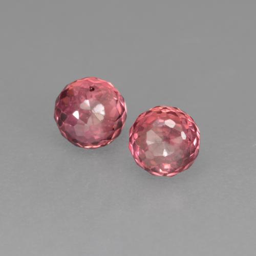 Rose moyen Saphir gemme - 0.4ct Taille rond mixte (ID: 569275)