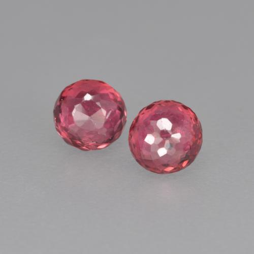 Magenta Zafiro Gema - 0.4ct Corte circular mezclado (ID: 569276)