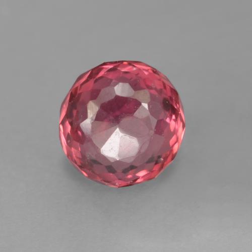 Reddish Purple Sapphire Gem - 0.5ct Round Mixed-Cut (ID: 569282)
