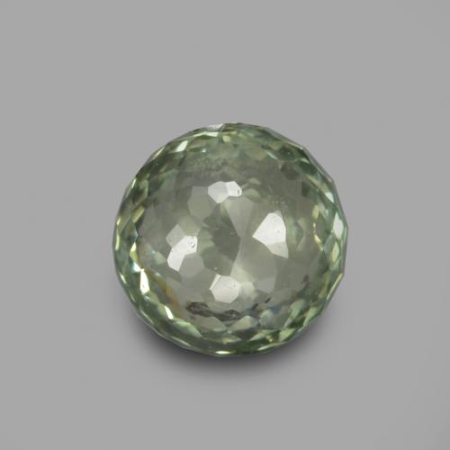 Verde medio Zafiro Gema - 0.6ct Corte circular mezclado (ID: 569289)