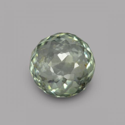Light Forest Green Sapphire Gem - 0.6ct Round Mixed-Cut (ID: 569290)