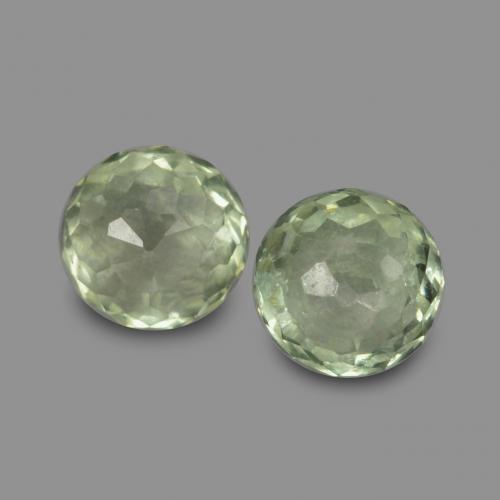 Light Sage Green Sapphire Gem - 0.3ct Round Mixed-Cut (ID: 569292)