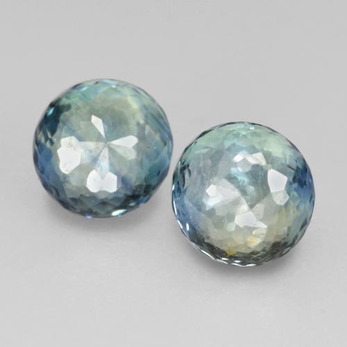 Multicolor Sapphire Gem - 0.6ct Round Mixed-Cut (ID: 570049)