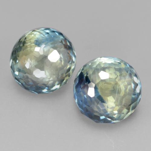 Multicolor Sapphire Gem - 0.7ct Round Mixed-Cut (ID: 570052)