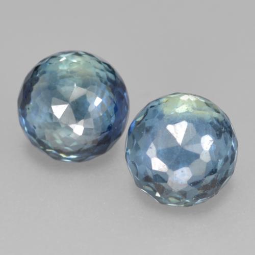 Multicolor Sapphire Gem - 0.6ct Round Mixed-Cut (ID: 570053)