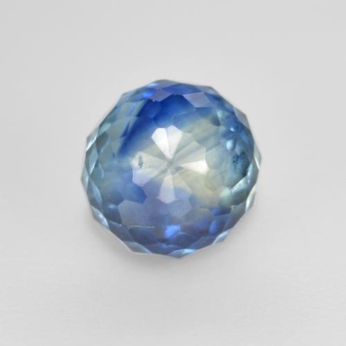 Azul multicolor Zafiro Gema - 0.8ct Corte circular mezclado (ID: 570346)