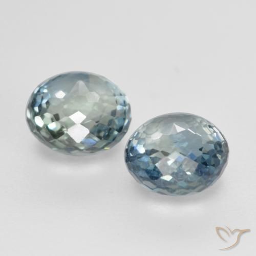Sapphire Gemstones in 4 mm (calibrated) Size for Sale, Sapphire Stones in Green Blue Color