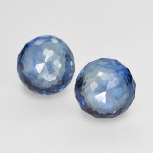 Navy Blue Zaffiro Gem - 0.4ct Round Mixed-Cut (ID: 570770)