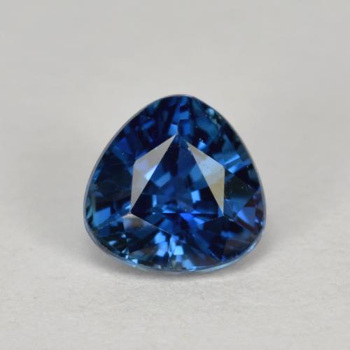 Navy Blue Sapphire Gem - 0.5ct Trillion Facet (ID: 570778)