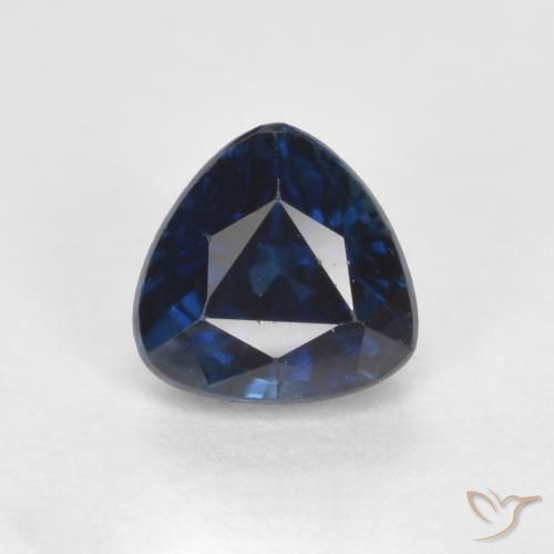 Azul marino Zafiro Gema - 0.6ct Forma trillón (ID: 570816)