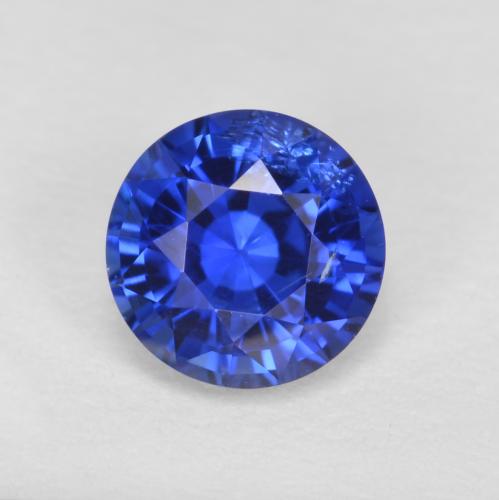 Azul claro Zafiro Gema - 0.8ct Faceta Redonda (ID: 572165)