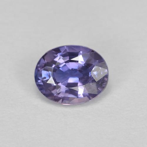 Deep Purple Sapphire Gem - 0.5ct Oval Facet (ID: 587562)