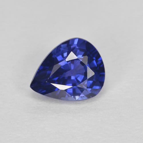Royal Blue Sapphire Gem - 0.5ct Pear Facet (ID: 587564)