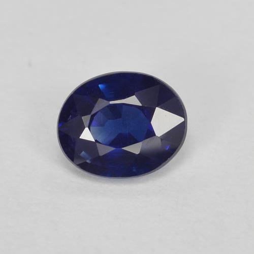 Azul oscuro Zafiro Gema - 0.5ct Forma ovalada (ID: 587565)