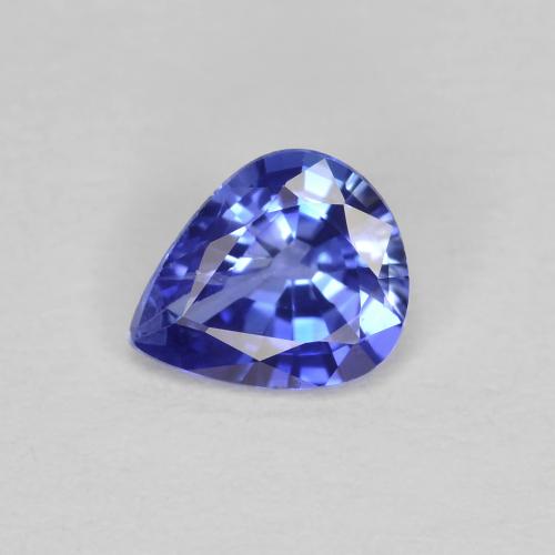 Blue violetto scuro Zaffiro Gem - 0.5ct Sfaccettatura a pera (ID: 587569)