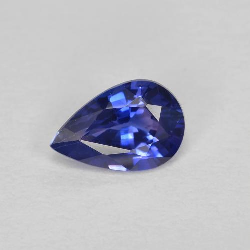 Azul real Zafiro Gema - 0.5ct Corte en forma de pera (ID: 587571)