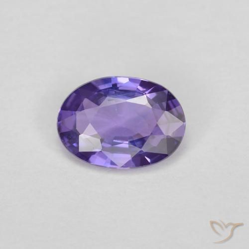 0.42ct Natural Deep Violet Sapphire, Oval, VVS-VS