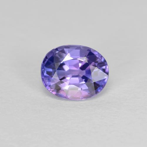 Intense Violet Blue Sapphire Gem - 0.5ct Oval Facet (ID: 587748)