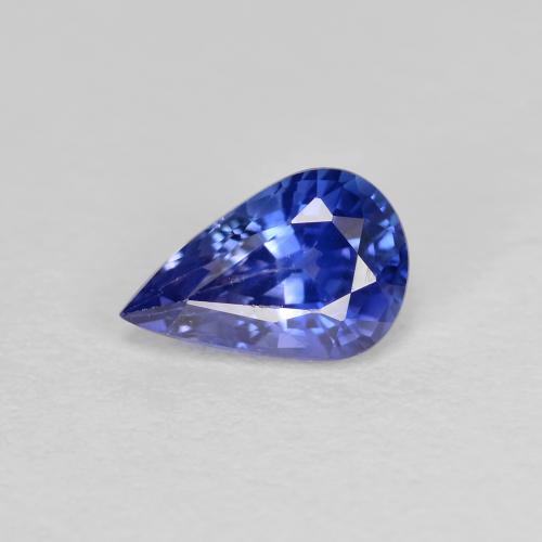 Cornflower Blue Sapphire Gem - 0.5ct Pear Facet (ID: 587749)