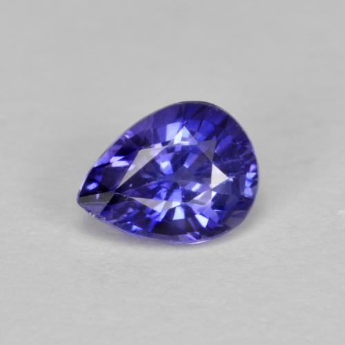 Violet Blue Sapphire Gem - 0.6ct Pear Facet (ID: 588552)
