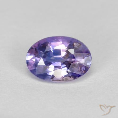 0.57ct Natural Medium Light Violet Sapphire, Oval, VS