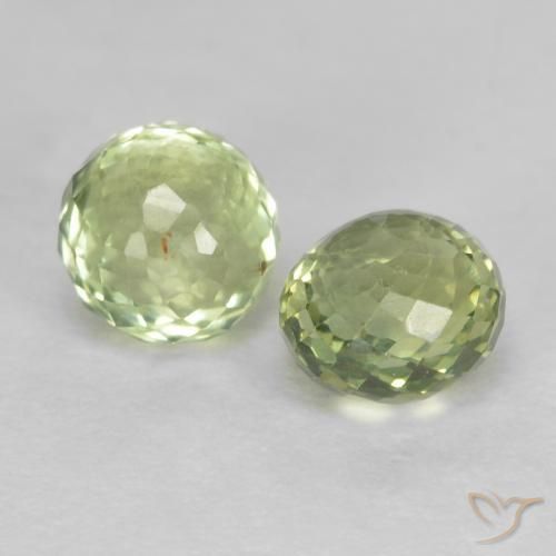 1.06 ctw Green Sapphire Stones, Natural Sapphire in Round Mixed-Cut Shape for Sale