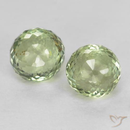 1.02ctw Natural Very Light Sage Green Sapphire, Round, VS