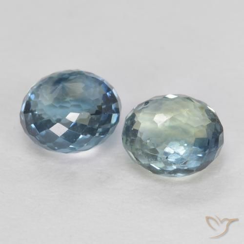 Sapphire Gemstones in 4 mm (calibrated) Size for Sale, Sapphire Stones in Greenish Blue Color