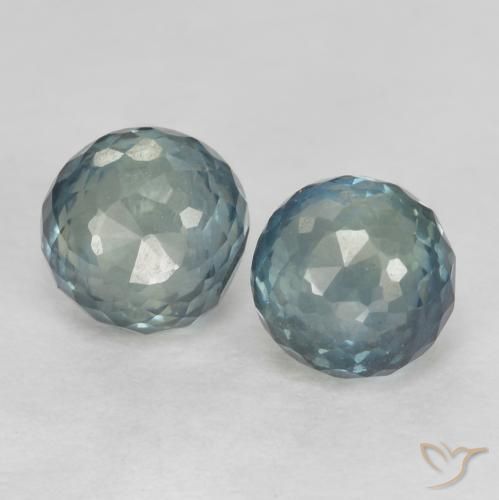 0.94 ctw Blue Sapphire Stones, Natural Sapphire in Round Mixed-Cut Shape for Sale