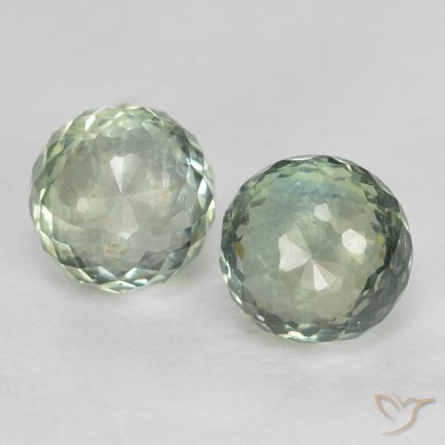 1.06 ct Loose Green Sapphire, 4.1 mm Round Cut From Tanzania, Photo A