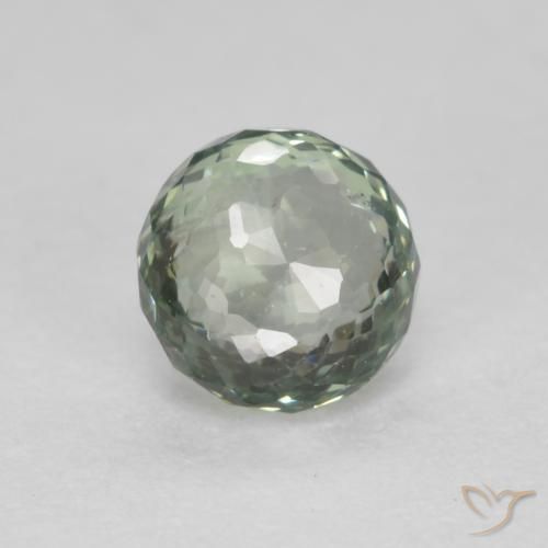 0.55ct Natural Mossy Green Sapphire, Round, VS