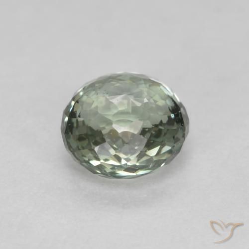 Sapphire Gemstone in 4.5 mm (calibrated) Size for Sale, Sapphire Stone in Mossy Green Color