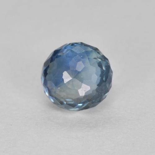 tiefblau Saphir Edelstein - 0.4ct Ball Schliff (ID: 593647)