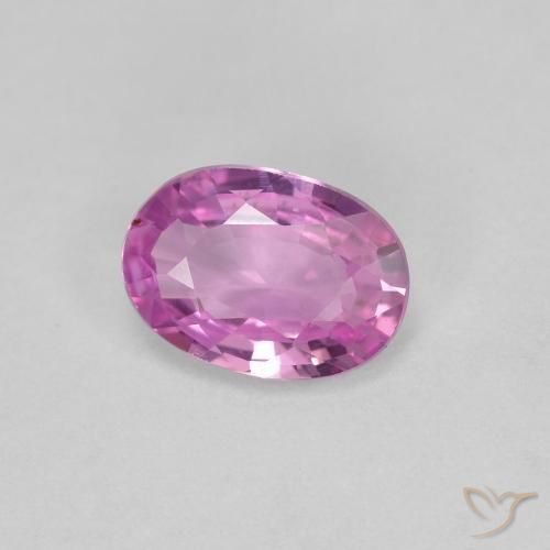 0.73 ct Purple Sapphire Stone, Natural Sapphire in Oval Facet Shape for Sale