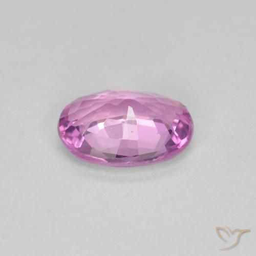 Sapphire Gemstone in 6.6 x 4.7 mm Size for Sale, Sapphire Stone in Pinkish Purple Color