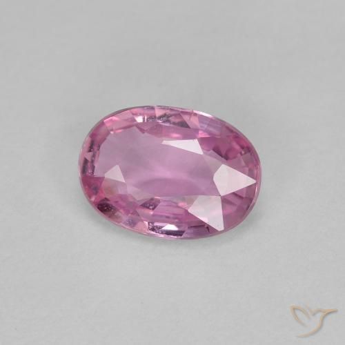 0.73 ct Purple Sapphire Stone, Natural Sapphire in Oval Facet Shape for Sale