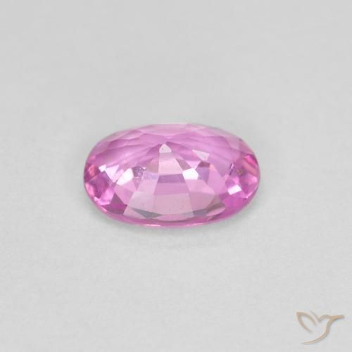 Sapphire Gemstone in 6.2 x 4.5 mm Size for Sale, Sapphire Stone in Light Royal Purple Pink Color