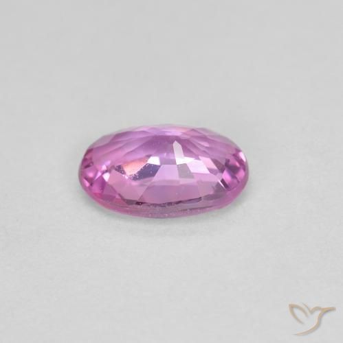Sapphire Gemstone in 6.1 x 4.2 mm Size for Sale, Sapphire Stone in Pinkish Purple Color