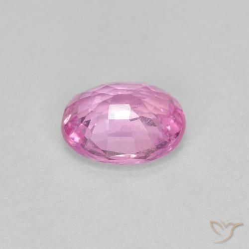 Sapphire Gemstone in 5 x 4.2 mm Size for Sale, Sapphire Stone in Light Pink Color