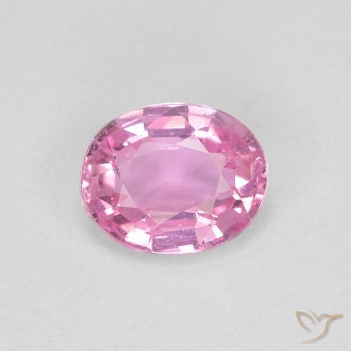 0.41ct Natural Very Light Royal Purple Pink Sapphire, Oval, VVS-VS