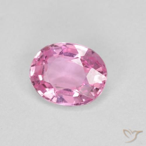 0.41 ct Pink Sapphire Stone, Natural Sapphire in Oval Facet Shape for Sale