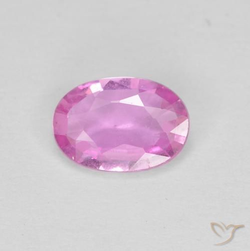 0.60ct Natural Light Pink Sapphire, Oval, VVS-VS