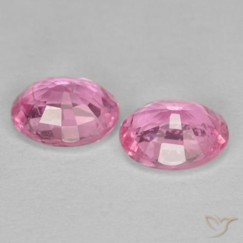 Sapphire Gemstones in 5 x 4 mm (calibrated) Size for Sale, Sapphire Stones in Royal Purple Pink Color