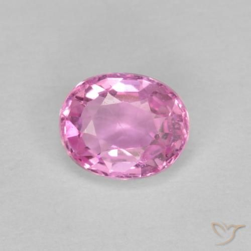 0.47ct Natural Medium Pink Sapphire, Oval, VS