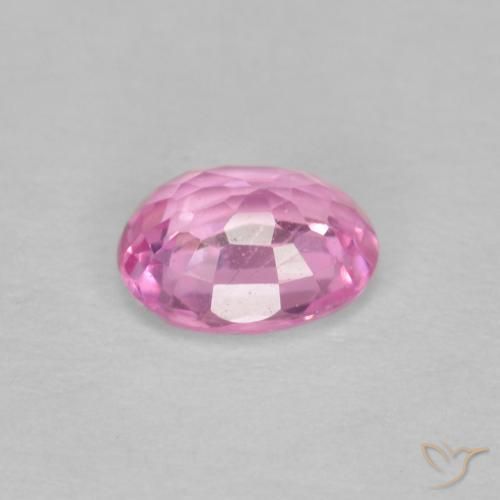 Sapphire Gemstone in 5.1 x 4.2 mm Size for Sale, Sapphire Stone in Medium Pink Color