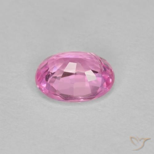 Sapphire Gemstone in 5 x 4 mm (calibrated) Size for Sale, Sapphire Stone in Royal Purple Pink Color