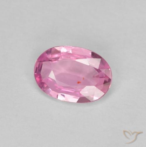 0.59 ct Pink Sapphire Stone, Natural Sapphire in Oval Facet Shape for Sale
