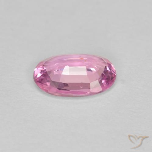 Sapphire Gemstone in 6.7 x 4.7 mm Size for Sale, Sapphire Stone in Hot Pink Color