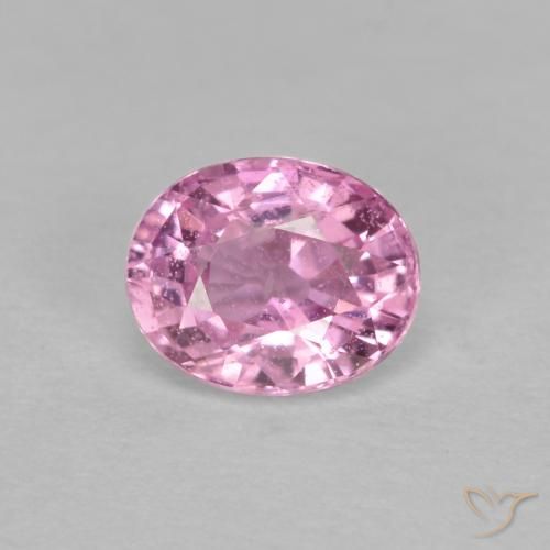 0.53ct Natural Very Light Royal Purple Pink Sapphire, Oval, VS-SI